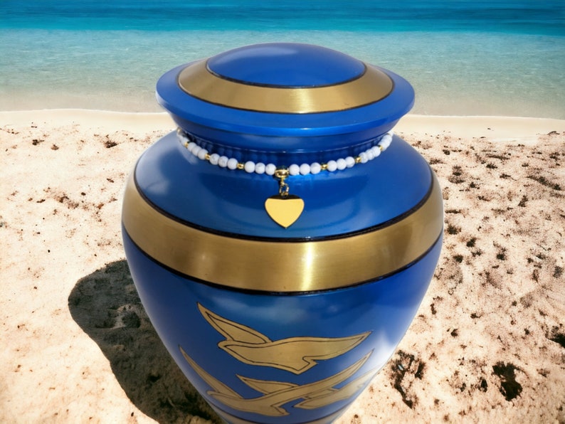 Flying Doves Cremation Urn - Exquisite Funeral Urn with 100% Brass Finish