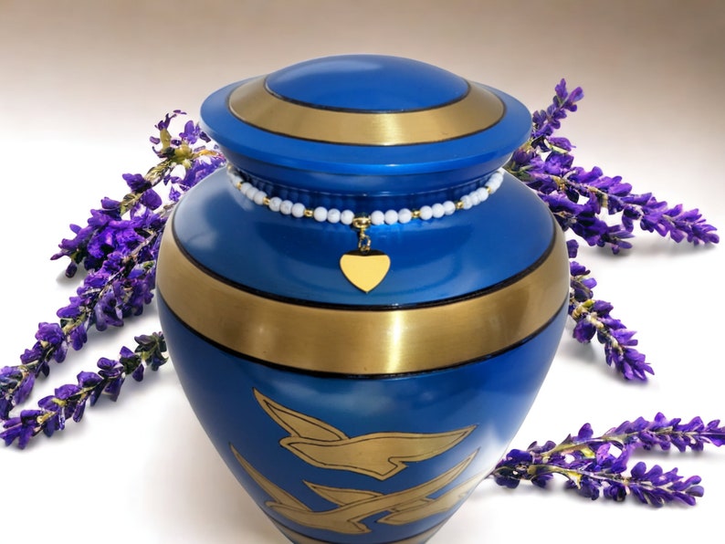Flying Doves Cremation Urn - Exquisite Funeral Urn with 100% Brass Finish
