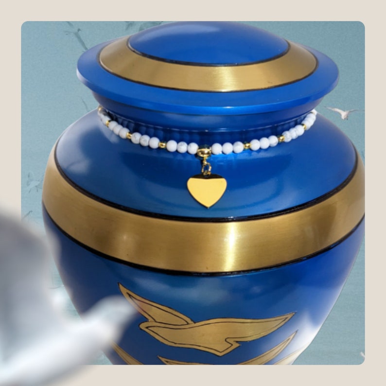 Flying Doves Cremation Urn - Exquisite Funeral Urn with 100% Brass Finish