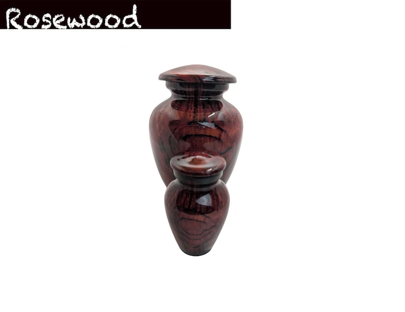 Wood Pattern (Olive Green) Keepsake Urn - High Gloss Mini Cremation Urn