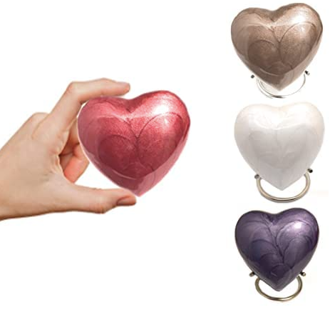 DEVINE RED - ELEGANT HEART KEEPSAKE URN