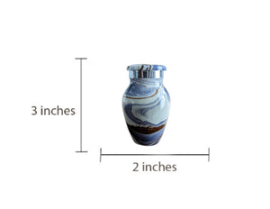 Ocean Waves Keepsake - High Gloss Mini Cremation Urn