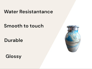 Ocean Waves Keepsake - High Gloss Mini Cremation Urn