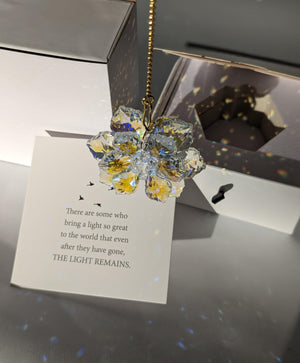 Rakkle Made with Love Condolence Gift Box - Sympathy Gift Card, Bereavement Gift, Memorial Gift - Sorry for Your Loss Gift - Crystal Rainbow Maker