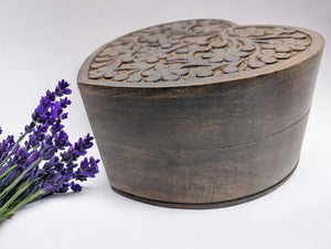 Mango Wood Engraved Cremation Urn & Keepsakes for Human Ashes, Female, Male, Funeral, Pets