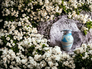 Ocean Waves Keepsake - High Gloss Mini Cremation Urn
