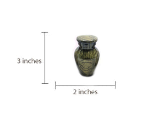 Wood Keepsake Urn - High Gloss Mini Cremation Urn