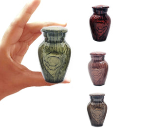 Wood Keepsake Urn - High Gloss Mini Cremation Urn