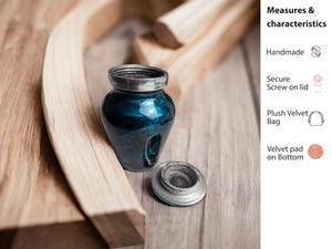 Beautiful Ocean Cremation Urns & Keepsakes with Serene Finish for Human Ashes, Female, Male, Funeral, Pet (Large)
