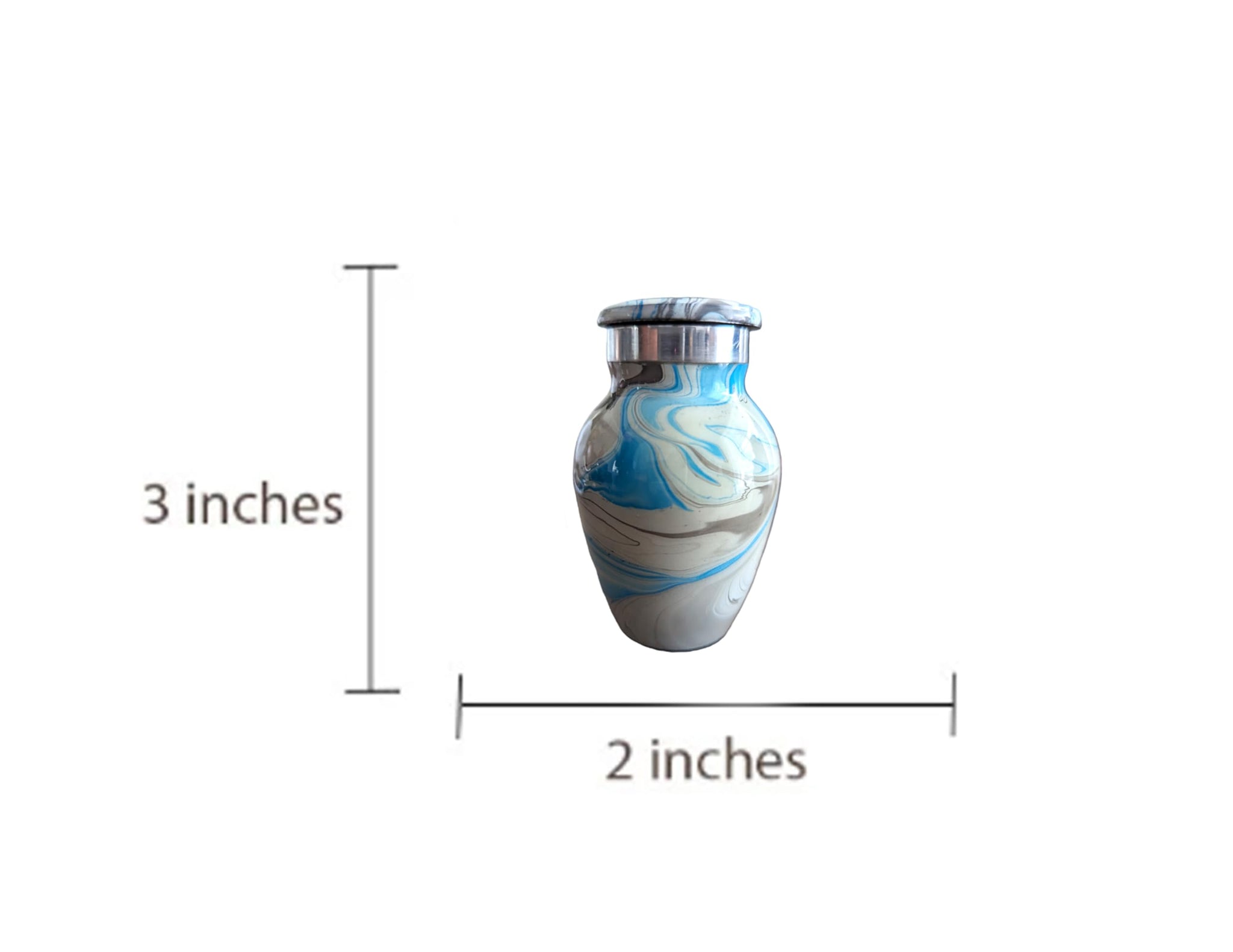 Ocean Waves Keepsake - High Gloss Mini Cremation Urn
