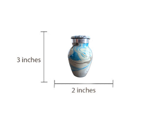 Ocean Waves Keepsake - High Gloss Mini Cremation Urn