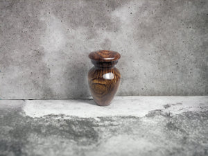 Wood Keepsake Urn - High Gloss Mini Cremation Urn