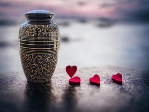Beautifully Engraved Cremation Urn (Large)