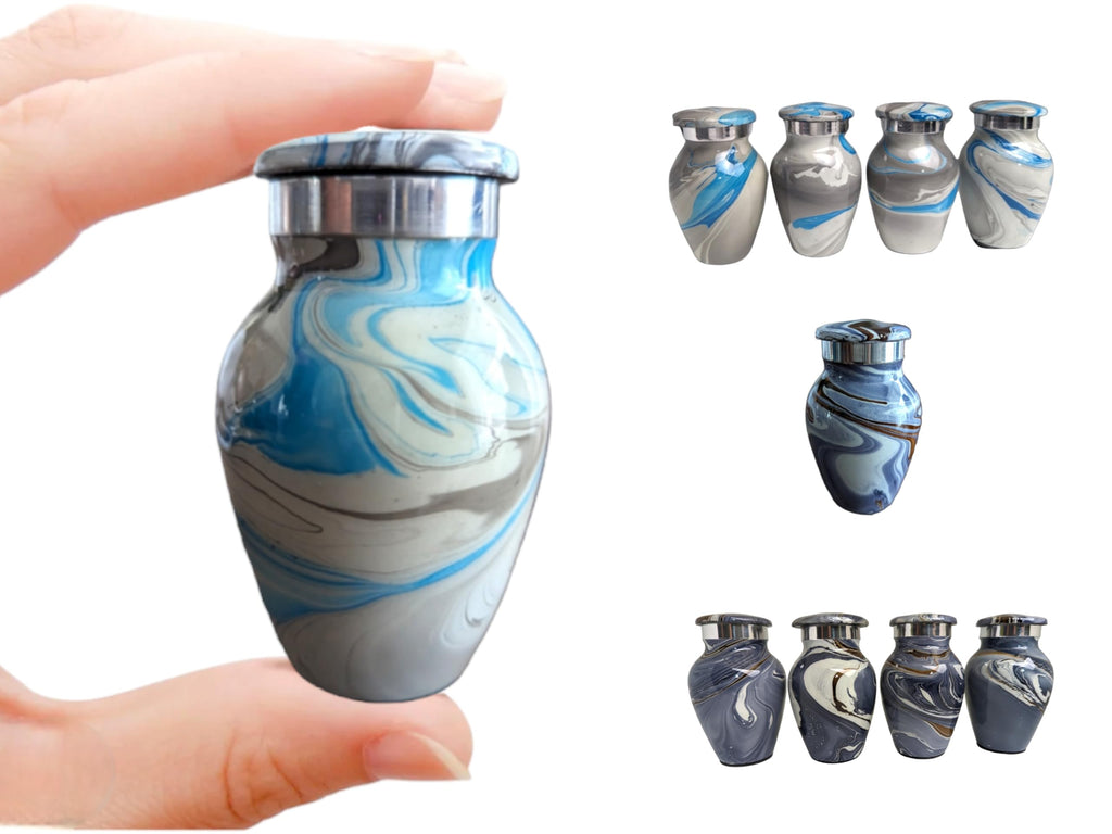 Ocean Waves Keepsake - High Gloss Mini Cremation Urn