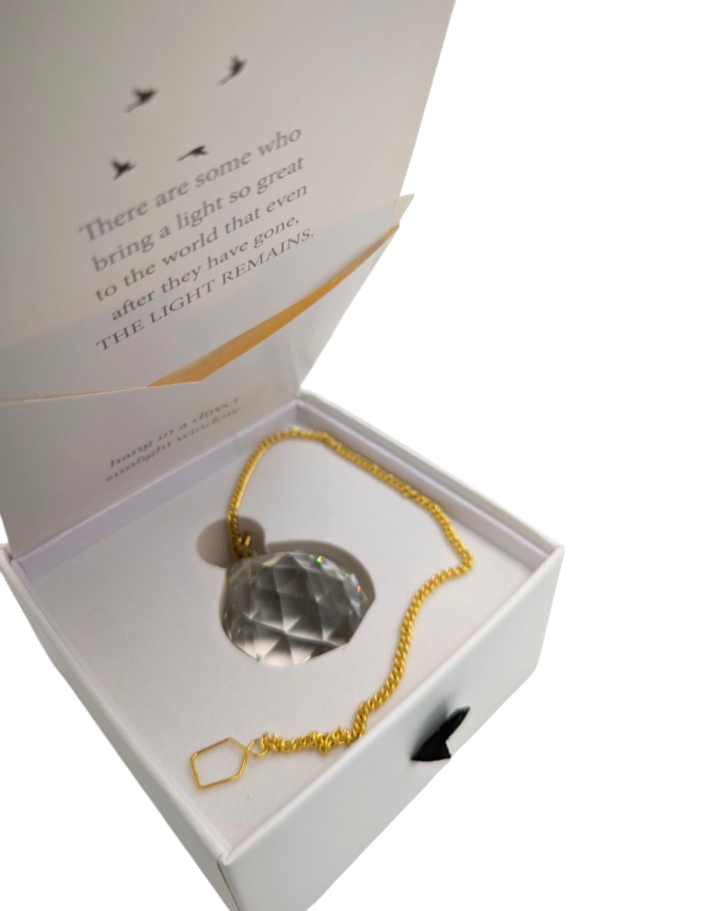 Condolence Gift Box (Ball) - Sympathy Gift Card, Bereavement gift, Memorial Gift - Sorry for your loss Gift - Crystal Rainbow Maker