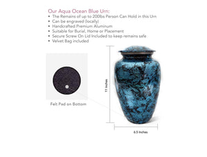Beautifully Engraved Cremation Urn (Large)