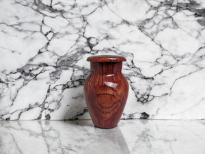 Wood Keepsake Urn - High Gloss Mini Cremation Urn