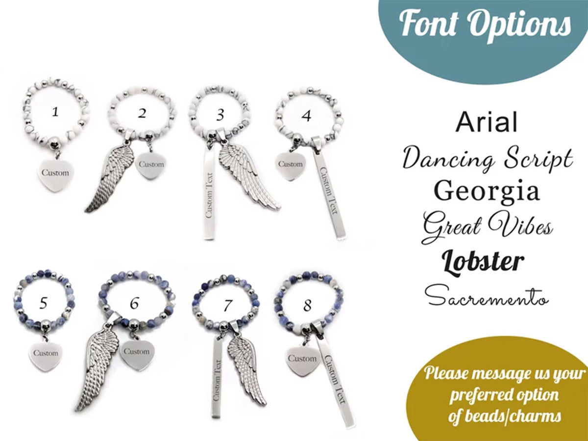 Charms and Beads Name Plates - Urn/Keepsake Name Plates