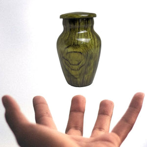 Wood Keepsake Urn - High Gloss Mini Cremation Urn