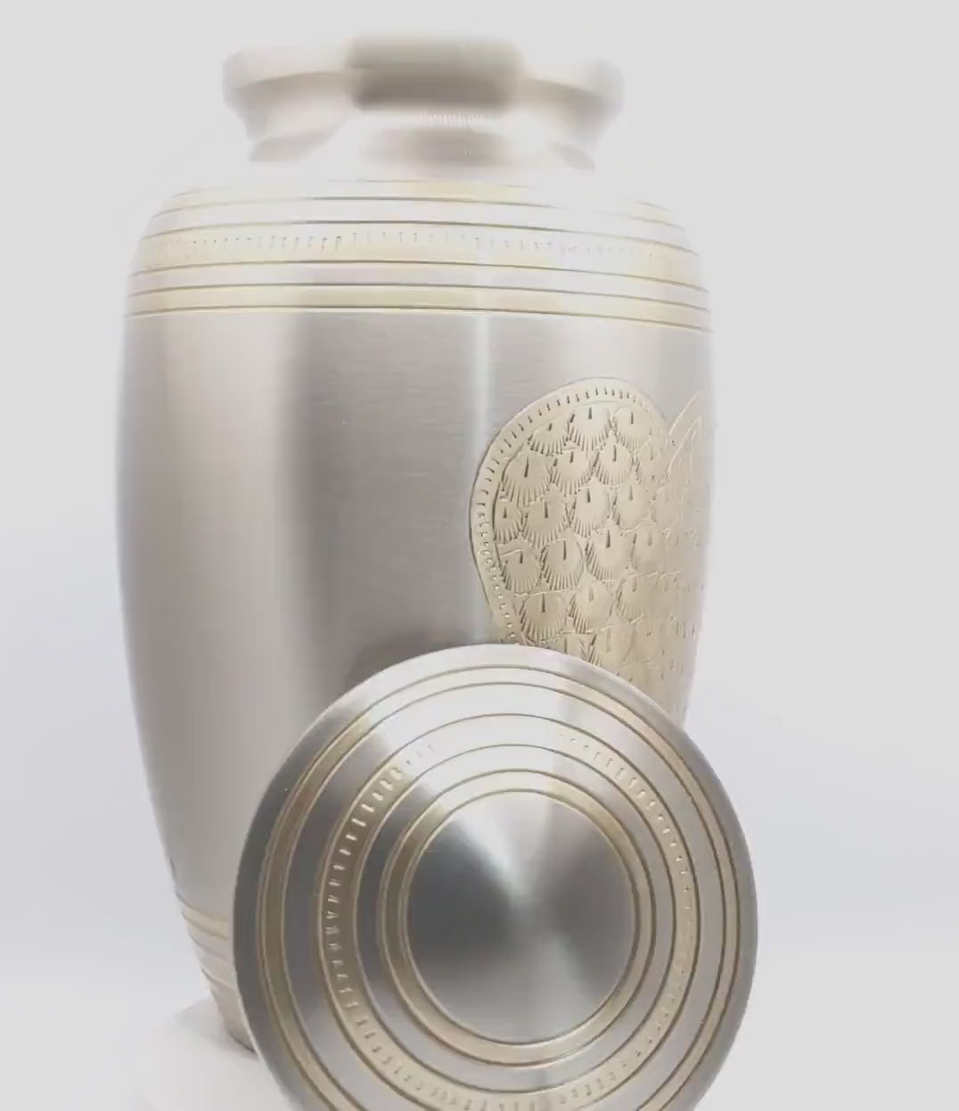 -Adult Cremation Urn: Exquisitely Designed Heart of Gold Urn - this adult cremation urn brings beautiful sophistication to your loved one’s final resting place.