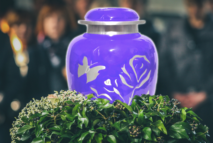 Purple Pearl Urn and/or keepsakes