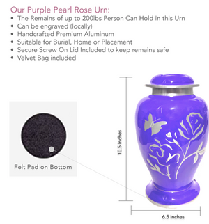Purple Pearl Urn and/or keepsakes