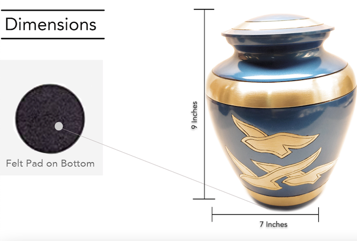 Divine Flying Doves Urn