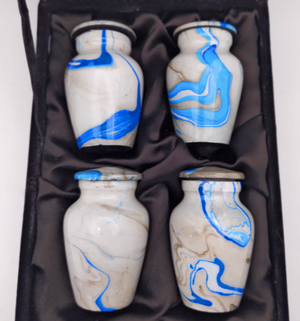 Ocean Blue Swirl Keepsakes (4 Sets)