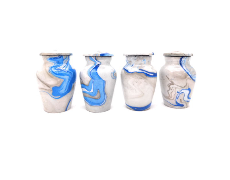 Ocean Blue Swirl Keepsakes (4 Sets)