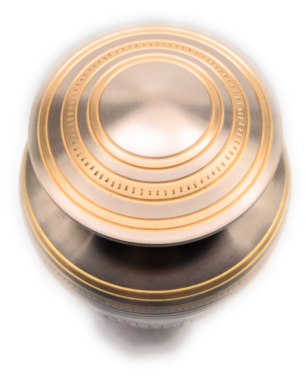 Heart of Gold Brass Urn